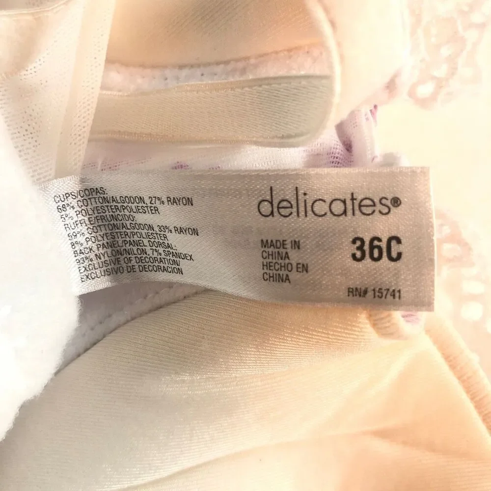 JC Penny Corset Womens Size‎ 36C Pink White Eyelet Fairy Whimsical RegencyCore